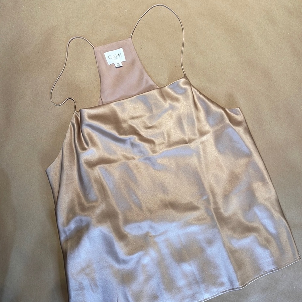 CAMINYC amazing cowl neck camisole never been worn